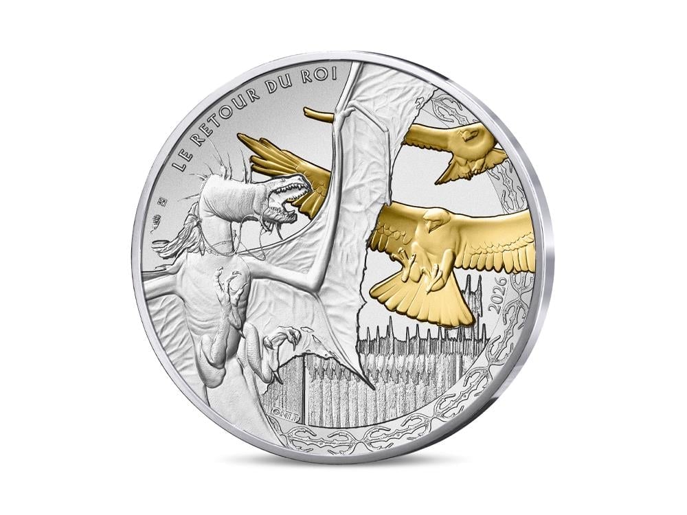2026 France The Lord of the Rings Fighting Eagles Limited Edition 10 Euro Silver Collectible Coin Gallery Image 1