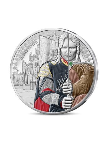 2026 France The Lord of the Rings Aragorn and Minas Tirith Limited Edition 50 Euro Silver Collectible Coin Gallery Image 2