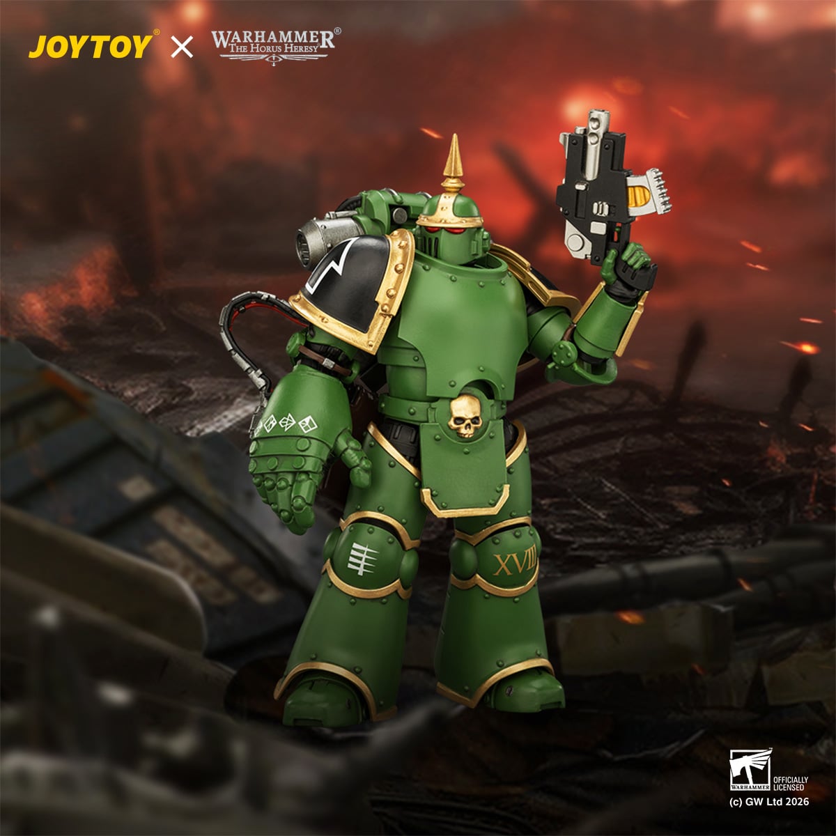 Warhammer: The Horus Heresy Salamanders MKIII Tactical Legionary 1/18 Scale Action Figure Gallery Image 3