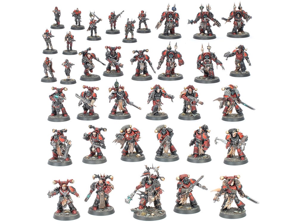 Warhammer 40,000 ミニチュアセット Warhammer 40,000: Chaos Space Marines Battleforce Lords of the
