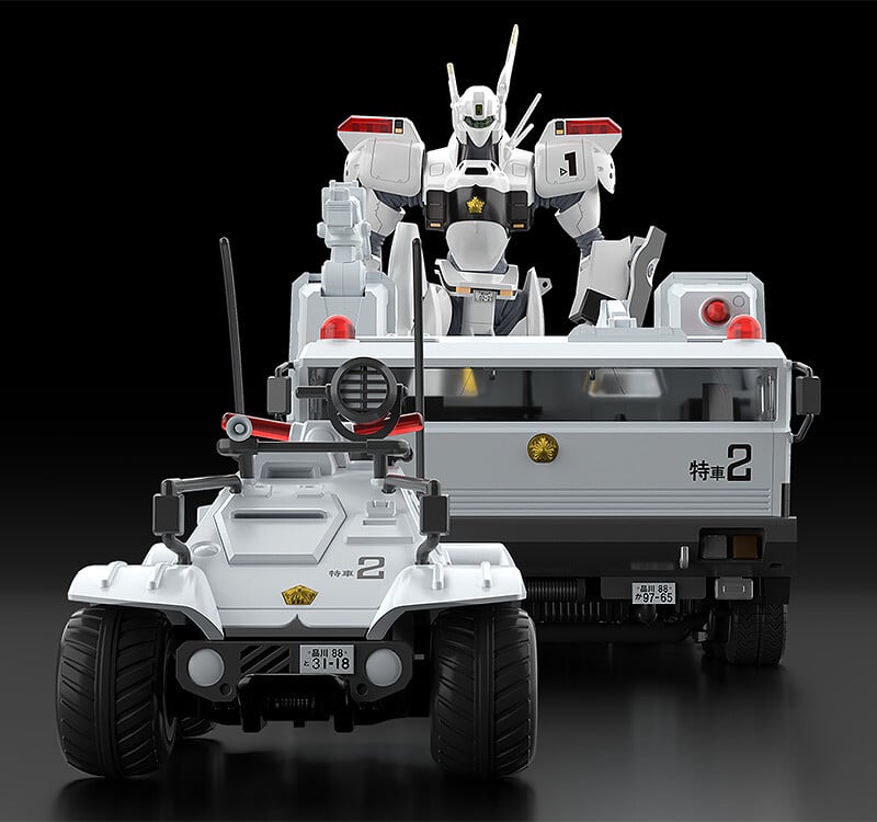 Mobile Police Patlabor Moderoid Type 98 Special Command Vehicle & Type 99 Special Labor Carrier Model Kit Set (2nd Reissue) Gallery Image 10