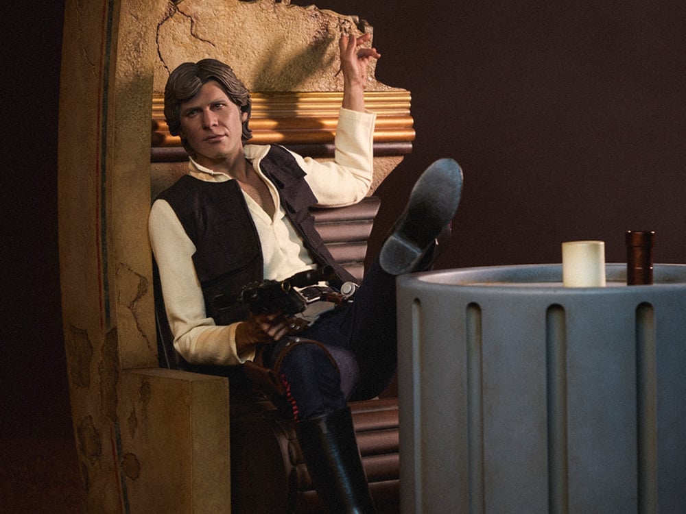 Star Wars Premium Format Mixed Media Han Solo: Sorry About the Mess Statue Gallery Image 1