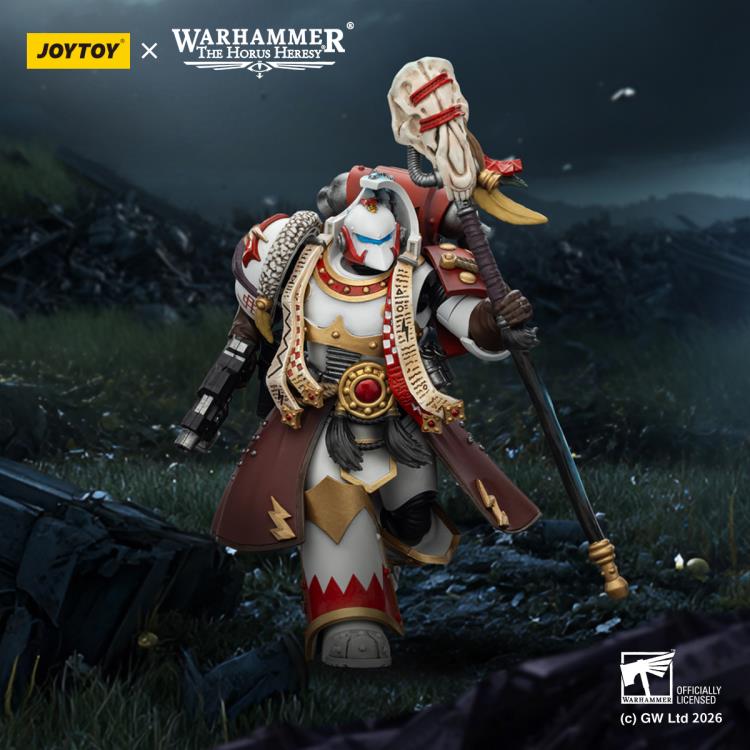 Warhammer 40,000 White Scars Stormseer Consul with Force Staff and Bolt Pistol 1/18 Scale Action Figure Gallery Image 3