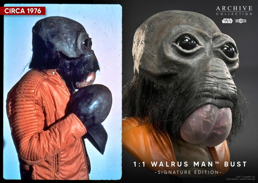 Star Wars: A New Hope Walrus Man (Ben Burtt Signature Edition) Life-Sized Limited Editon Bust Gallery Image 9