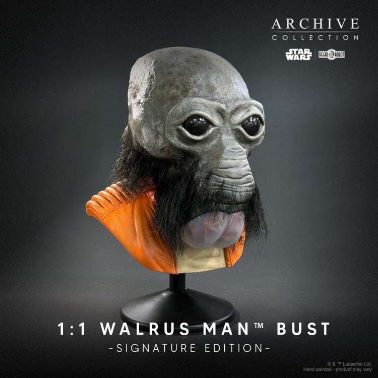 Star Wars: A New Hope Walrus Man (Ben Burtt Signature Edition) Life-Sized Limited Editon Bust Gallery Image 3