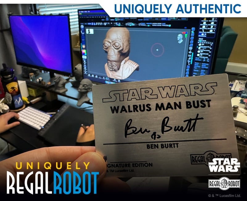 Star Wars: A New Hope Walrus Man (Ben Burtt Signature Edition) Life-Sized Limited Editon Bust Gallery Image 11