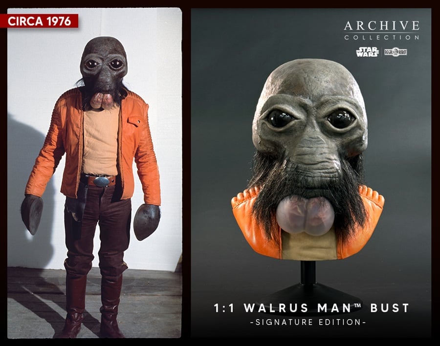 Star Wars: A New Hope Walrus Man (Ben Burtt Signature Edition) Life-Sized Limited Editon Bust Gallery Image 8