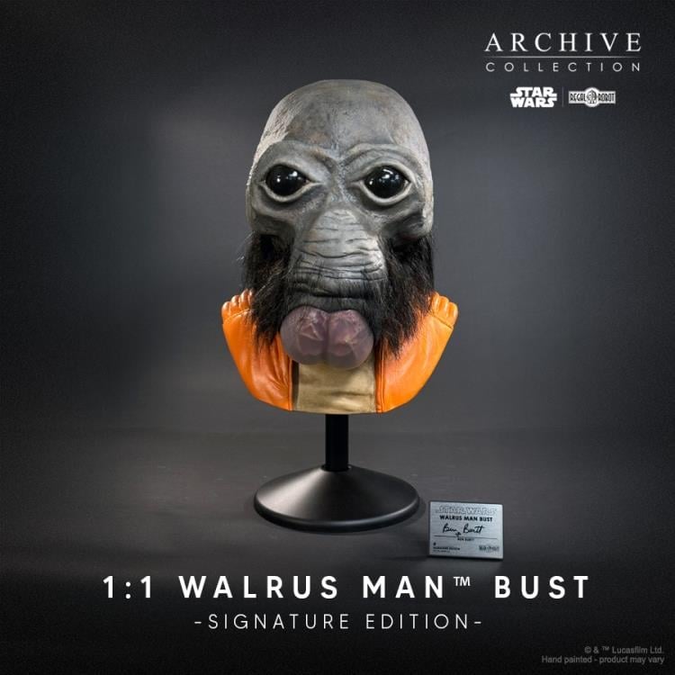 Star Wars: A New Hope Walrus Man (Ben Burtt Signature Edition) Life-Sized Limited Editon Bust Gallery Image 5