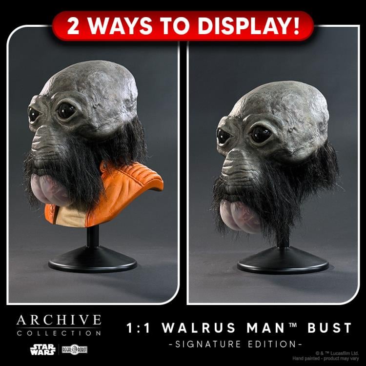 Star Wars: A New Hope Walrus Man (Ben Burtt Signature Edition) Life-Sized Limited Editon Bust Gallery Image 7