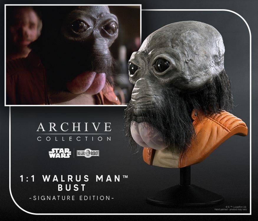 Star Wars: A New Hope Walrus Man (Ben Burtt Signature Edition) Life-Sized Limited Editon Bust Gallery Image 12