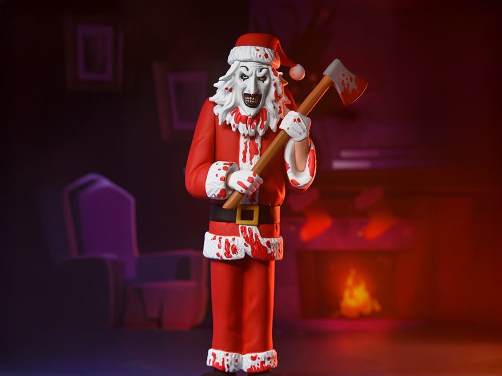 Terrifier 3 Toony Terrors Art the Clown (Bloody Santa Suit) Figure Gallery Image 1
