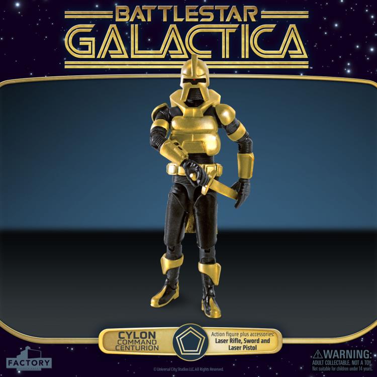 Battlestar Galactica (1978) Cylon Command Centurion (Gold) 3.75-Inch Scale Action Figure Gallery Image 7