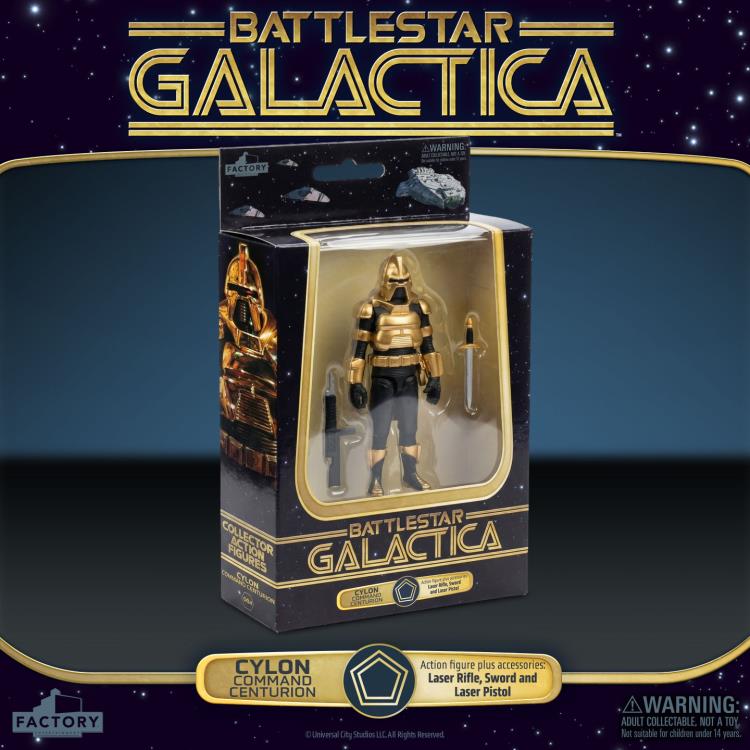 Battlestar Galactica (1978) Cylon Command Centurion (Gold) 3.75-Inch Scale Action Figure Gallery Image 9