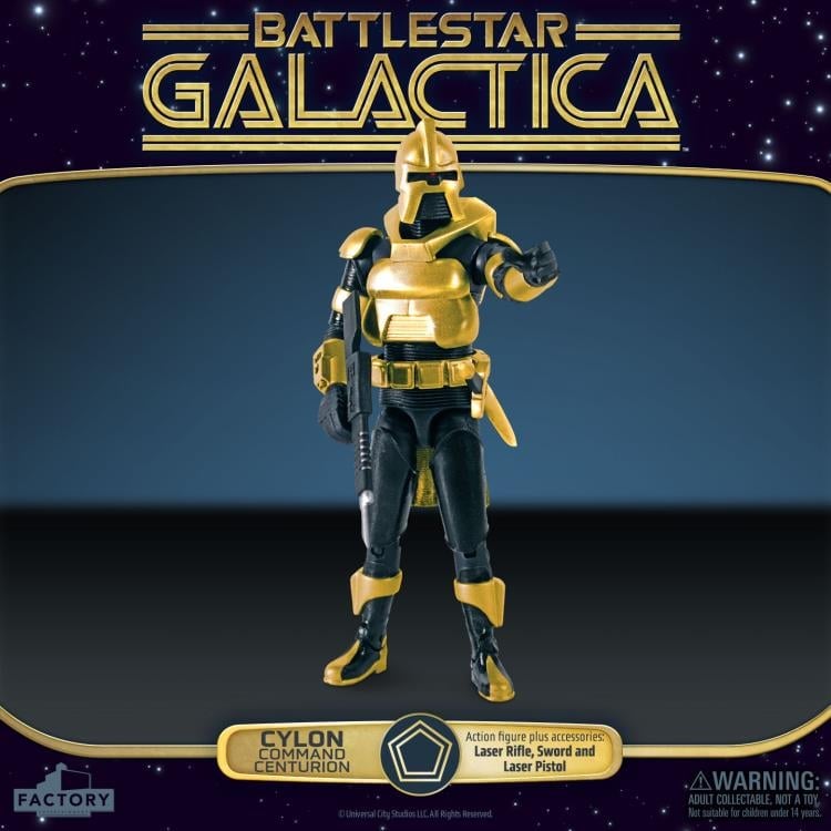 Battlestar Galactica (1978) Cylon Command Centurion (Gold) 3.75-Inch Scale Action Figure Gallery Image 5