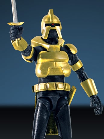 Battlestar Galactica (1978) Cylon Command Centurion (Gold) 3.75