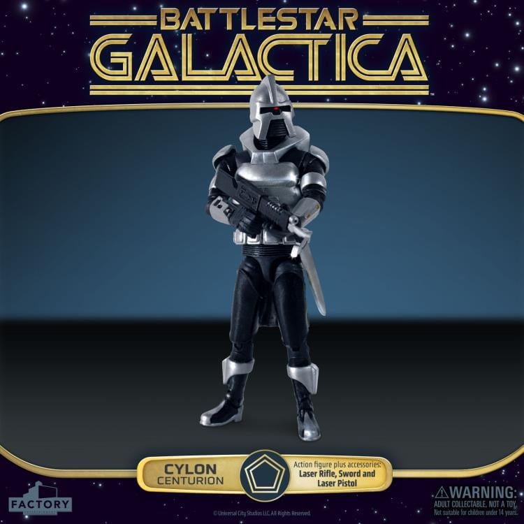 Battlestar Galactica (1978) Cylon Centurion (Silver) 3.75-Inch