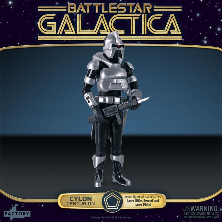 Battlestar Galactica (1978) Cylon Centurion (Silver) 3.75-Inch