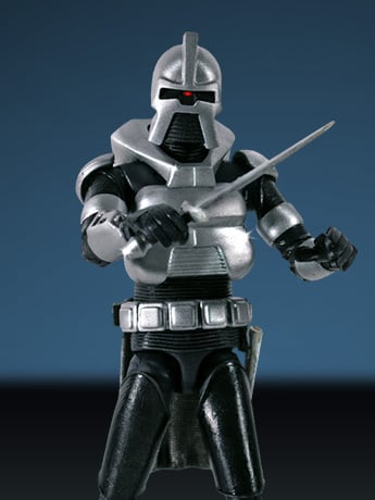 Battlestar Galactica (1978) Cylon Centurion (Silver) 3.75-Inch