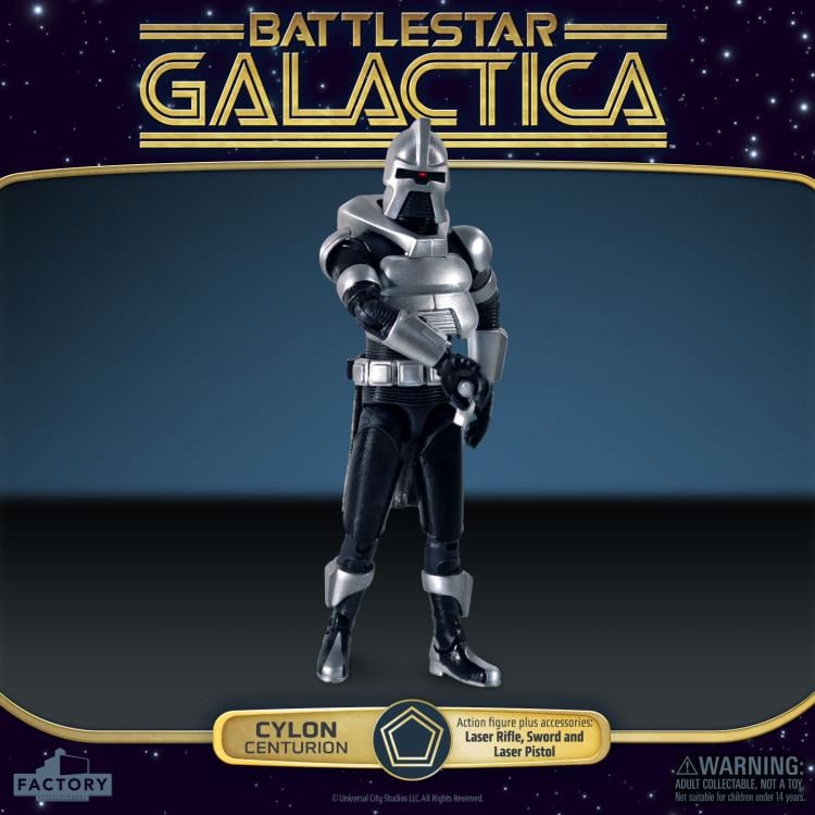 Battlestar Galactica (1978) Cylon Centurion (Silver) 3.75-Inch