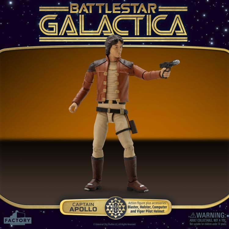 Battlestar Galactica (1978) Captain Apollo 3.75-Inch Scale Action Figure Gallery Image 7