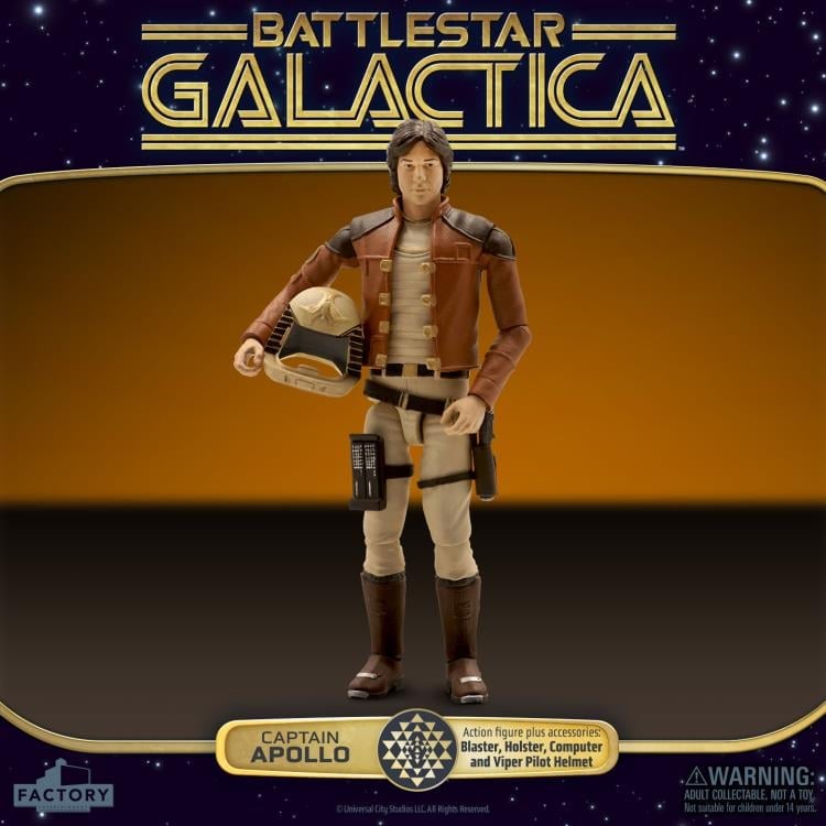 Battlestar Galactica (1978) Captain Apollo 3.75-Inch Scale Action Figure Gallery Image 4
