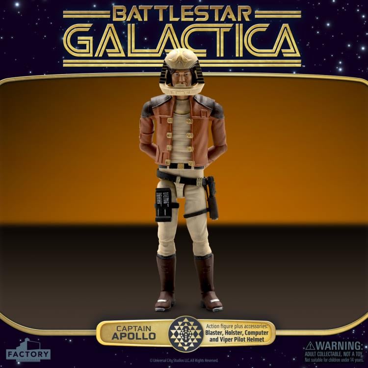 Battlestar Galactica (1978) Captain Apollo 3.75-Inch Scale Action Figure Gallery Image 5