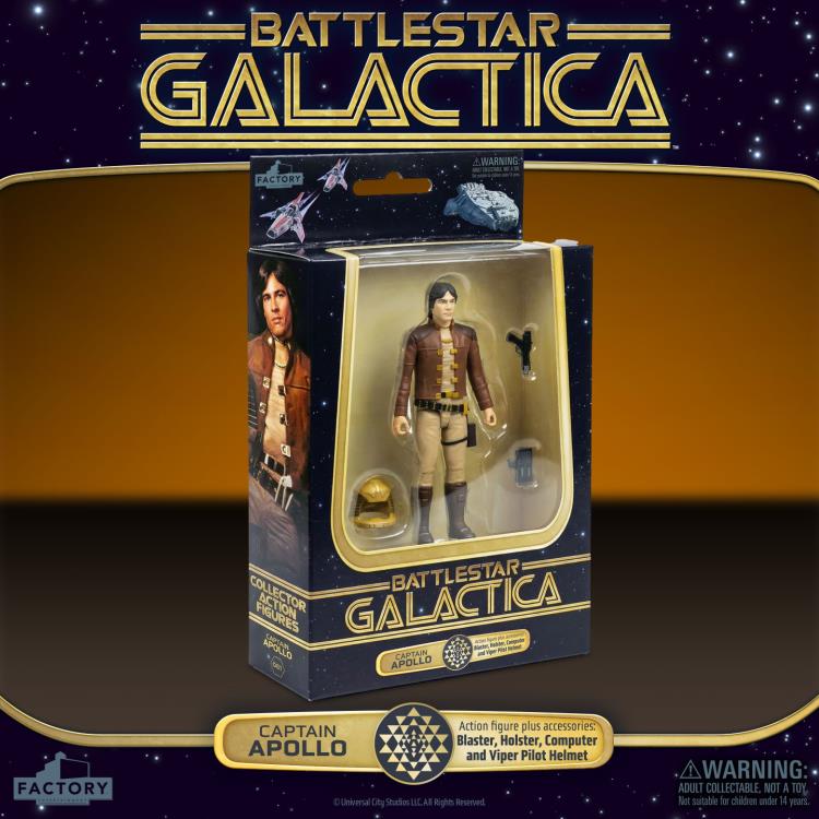 Battlestar Galactica (1978) Captain Apollo 3.75-Inch Scale Action Figure Gallery Image 9