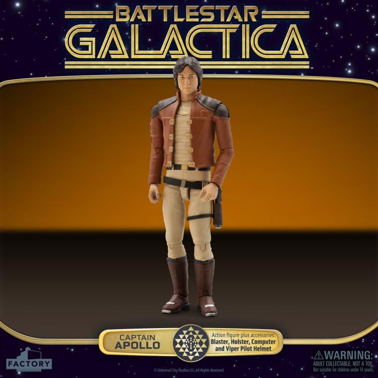 Battlestar Galactica (1978) Captain Apollo 3.75-Inch Scale Action Figure Gallery Image 8