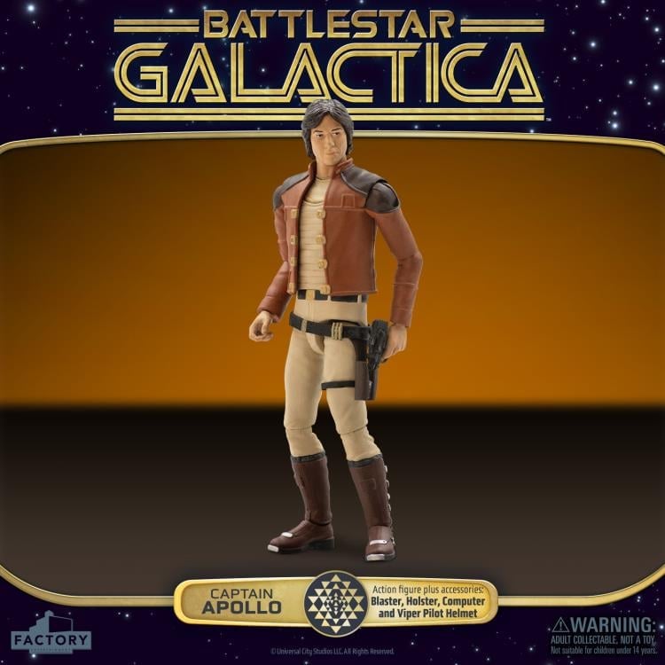 Battlestar Galactica (1978) Captain Apollo 3.75-Inch Scale Action Figure Gallery Image 6