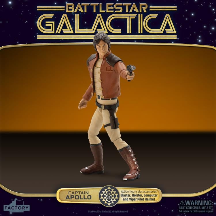 Battlestar Galactica (1978) Captain Apollo 3.75-Inch Scale Action Figure Gallery Image 3