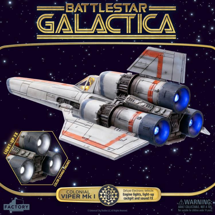 Battlestar Galactica (1978) Colonial Viper Electronic Vehicle with