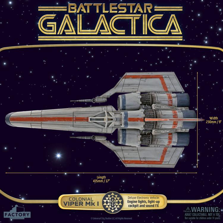 Battlestar Galactica (1978) Colonial Viper Electronic Vehicle with
