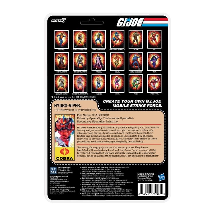 G.I. Joe ReAction+ Hydro-Viper (Comic) Action Figure Gallery Image 5