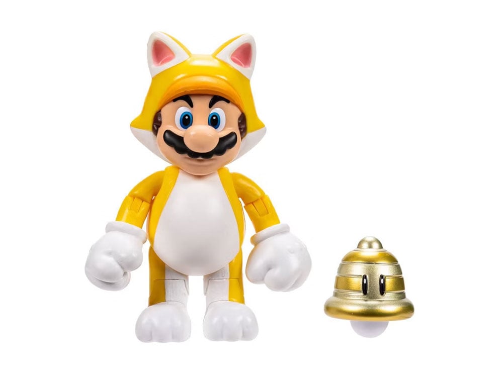 World of Nintendo Cat Mario with Super Bell 4-Inch Scale Action Figure Gallery Image 1