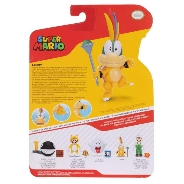 World of Nintendo Lemmy Koopa with Wand 4-Inch Scale Figure Gallery Image 5