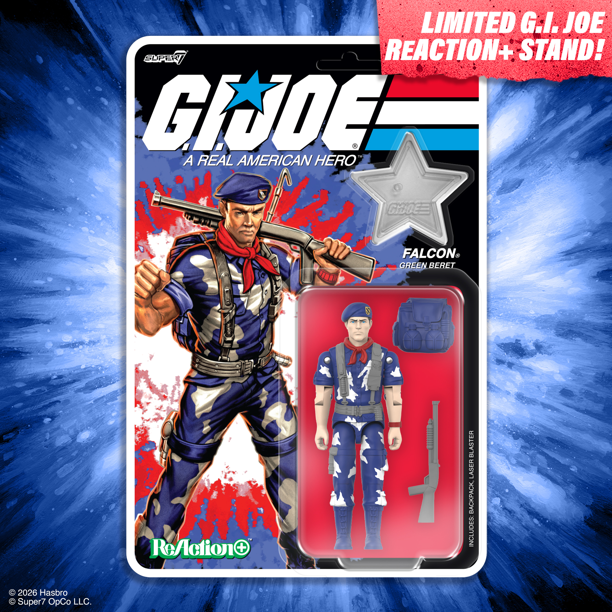 G.I. Joe ReAction+ Lt. Falcon (America's 250th Anniversary) Action Figure Gallery Image 5