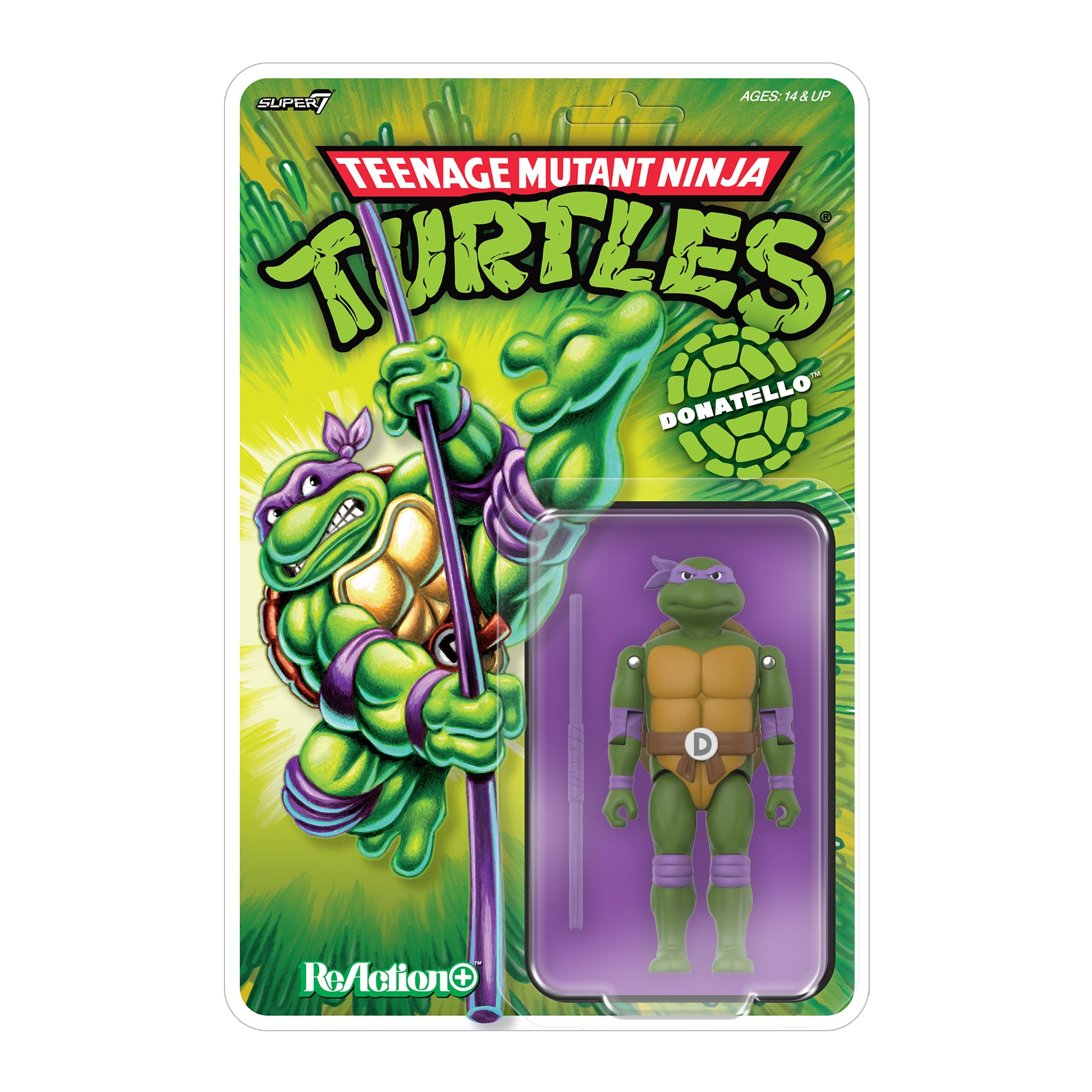 Teenage Mutant Ninja Turtles ReAction+ Donatello Action Figure Gallery Image 5