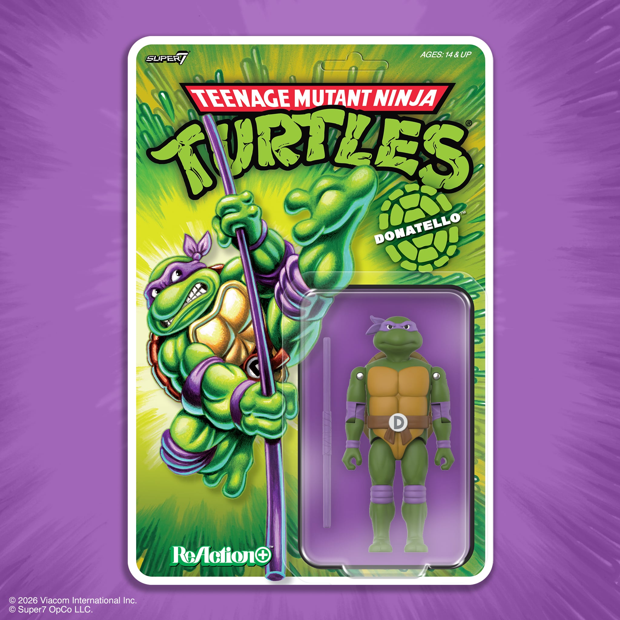 Teenage Mutant Ninja Turtles ReAction+ Donatello Action Figure Gallery Image 4