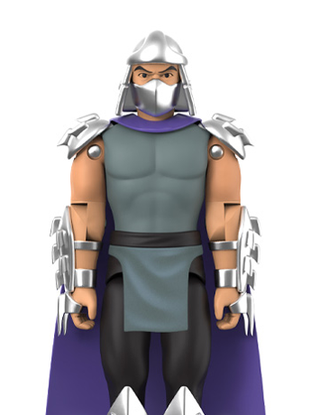 Image of Teenage Mutant Ninja Turtles ReAction+ Shredder Action Figure