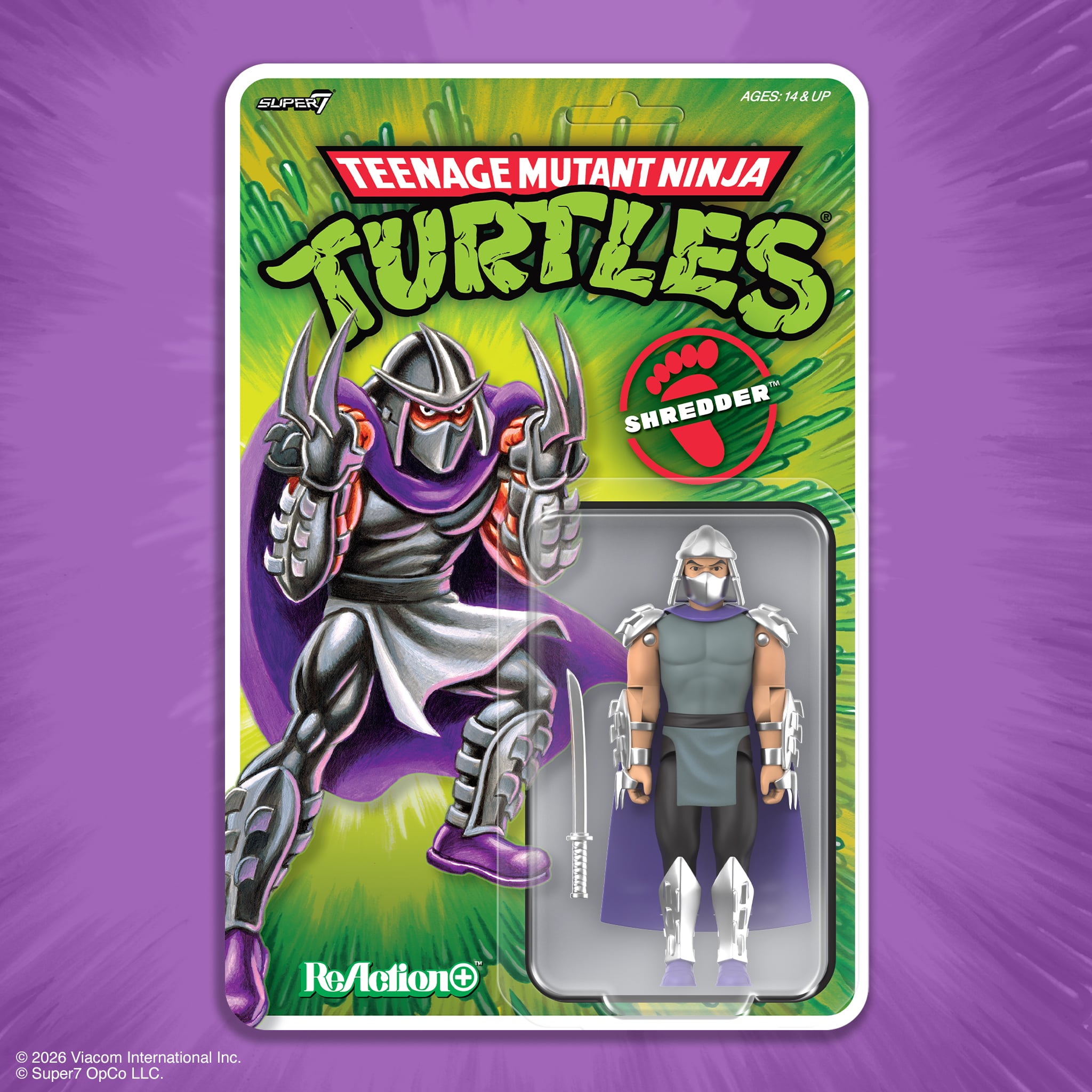 Teenage Mutant Ninja Turtles ReAction+ Shredder Action Figure Gallery Image 4