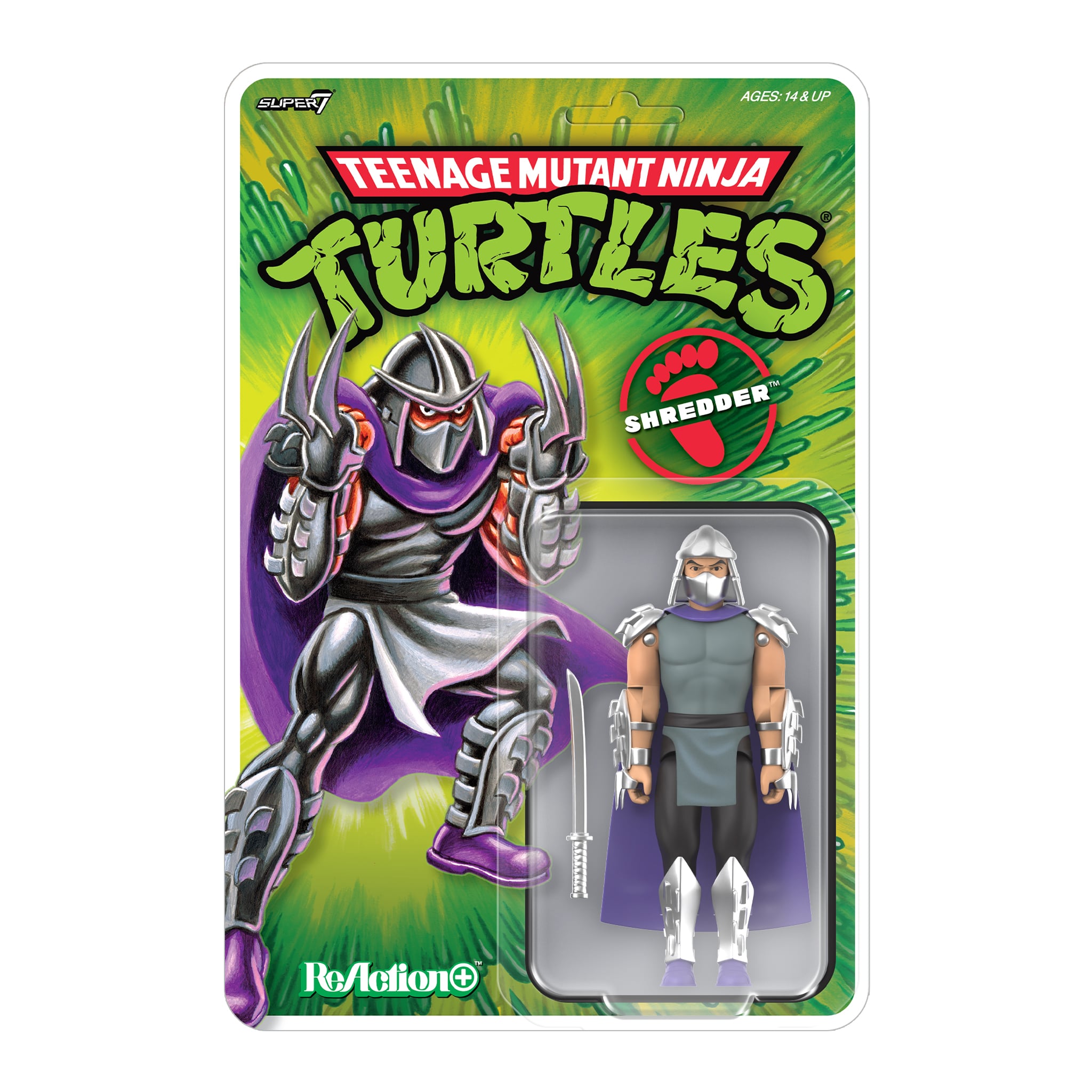 Teenage Mutant Ninja Turtles ReAction+ Shredder Action Figure Gallery Image 5