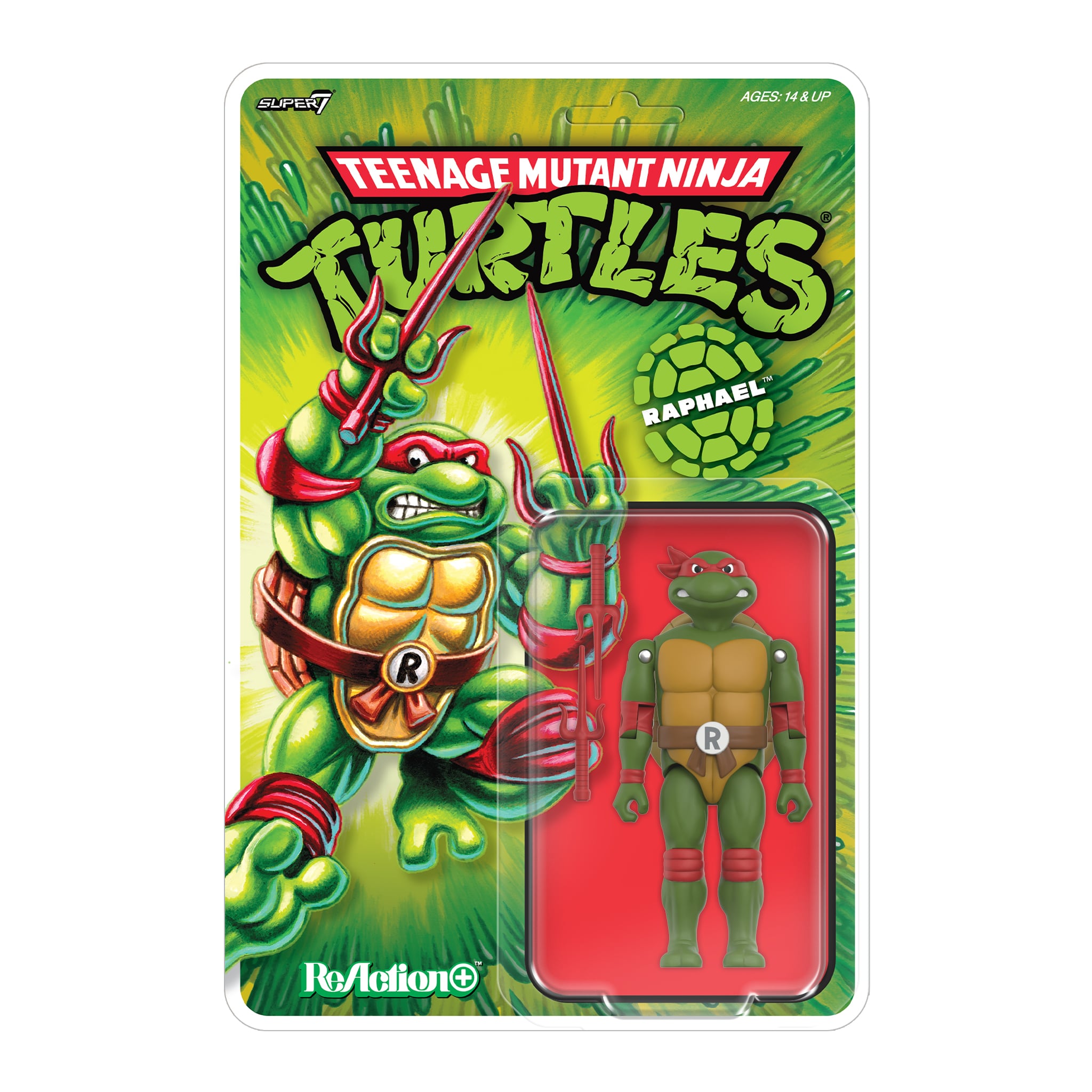 Teenage Mutant Ninja Turtles ReAction+ Raphael Action Figure Gallery Image 5