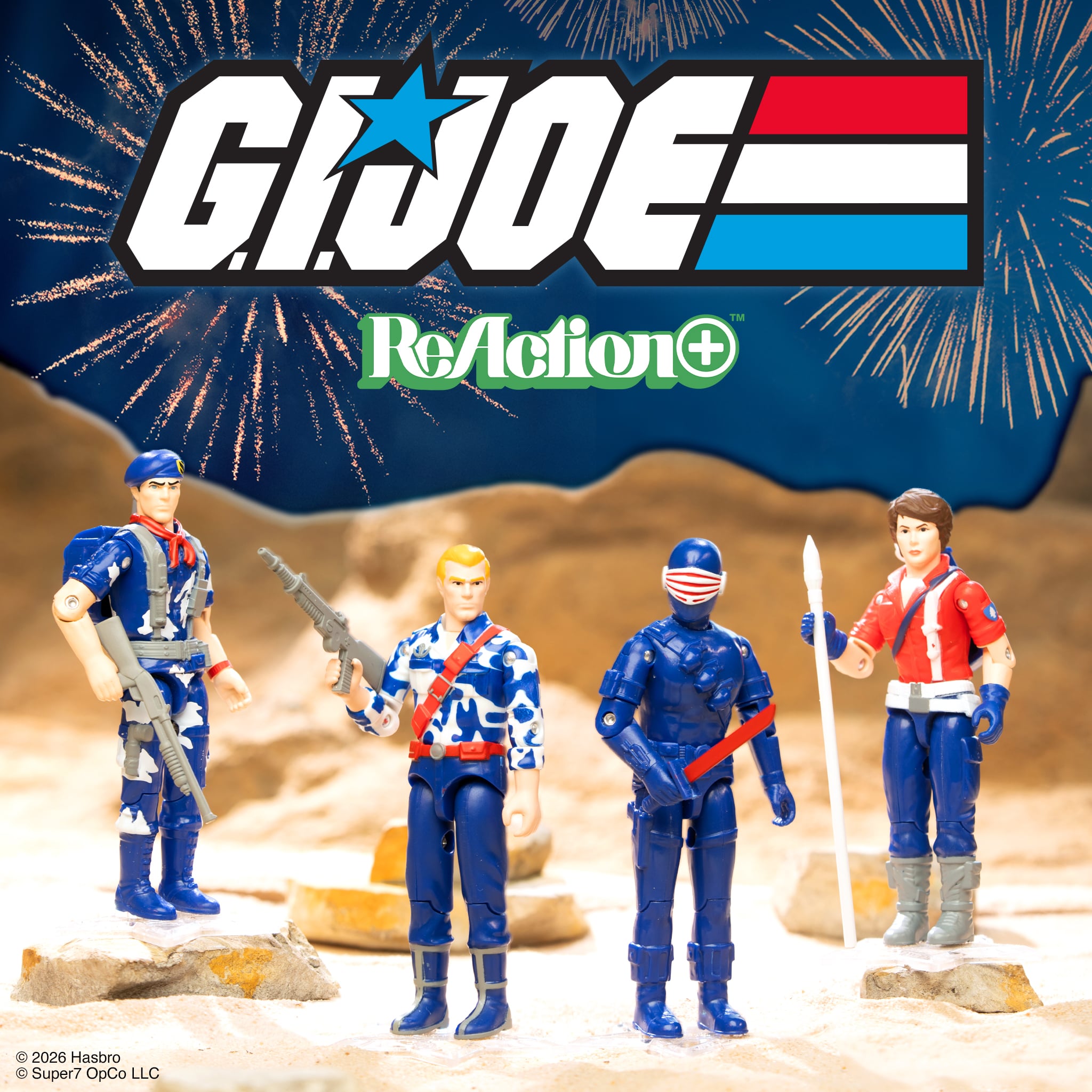 G.I. Joe ReAction+ Snake Eyes (America's 250th Anniversary) Action Figure Gallery Image 9