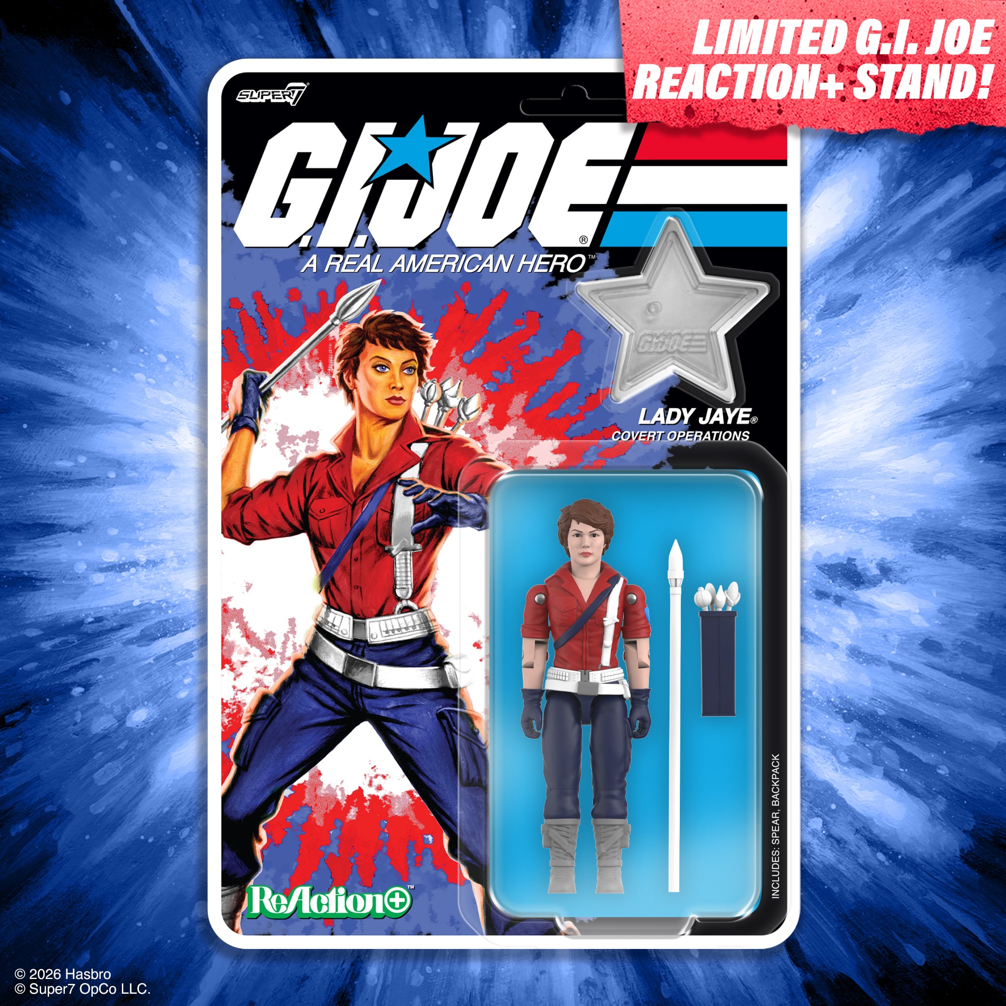 G.I. Joe ReAction+ Lady Jaye (America's 250th Anniversary) Action Figure Gallery Image 5