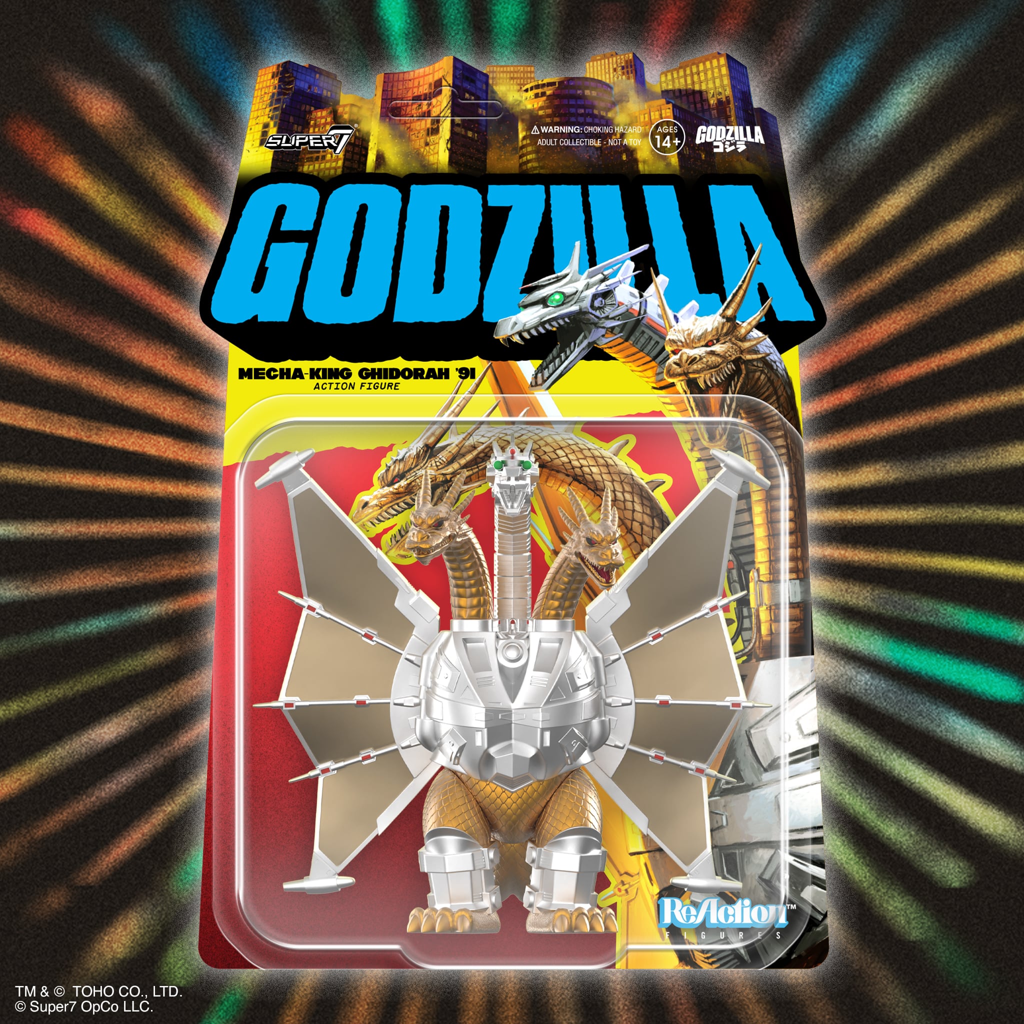 Toho ReAction Mecha-King Ghidorah Action Figure Gallery Image 5