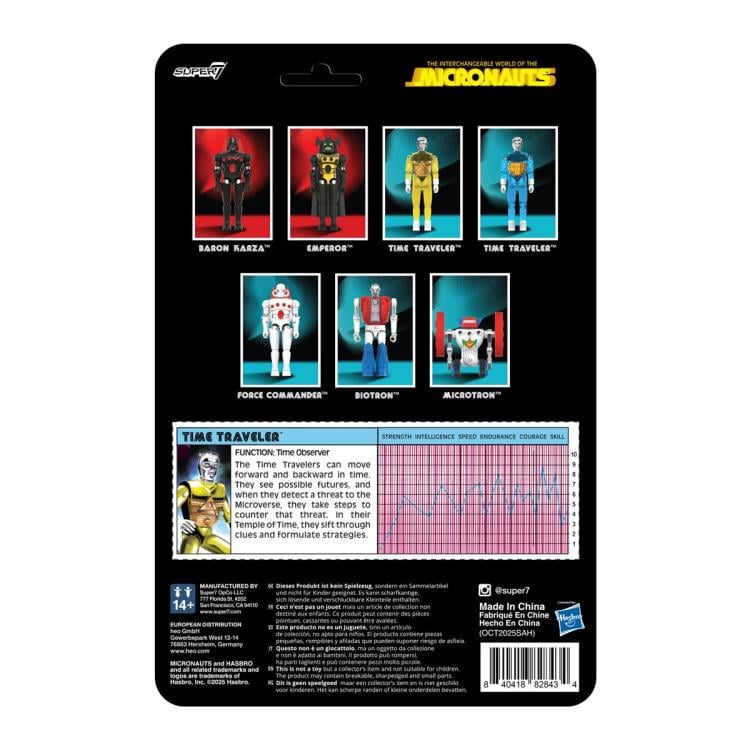 Micronauts ReAction+ Time Traveler (Translucent Yellow) Action Figure Gallery Image 5