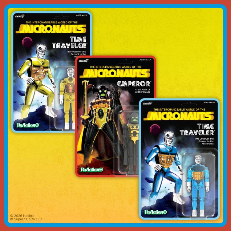 Micronauts ReAction+ Time Traveler (Translucent Yellow) Action Figure Gallery Image 6
