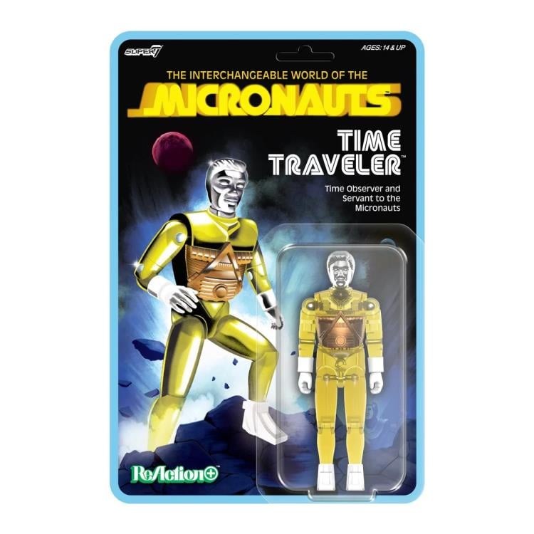 Micronauts ReAction+ Time Traveler (Translucent Yellow) Action Figure Gallery Image 4