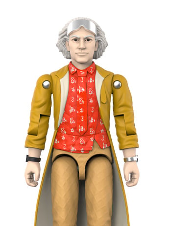 Image of Back to the Future Part II ReAction+ Doc Brown (2015) Action Figure