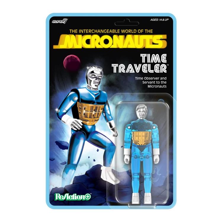 Micronauts ReAction+ Time Traveler (Translucent Blue) Action Figure Gallery Image 4